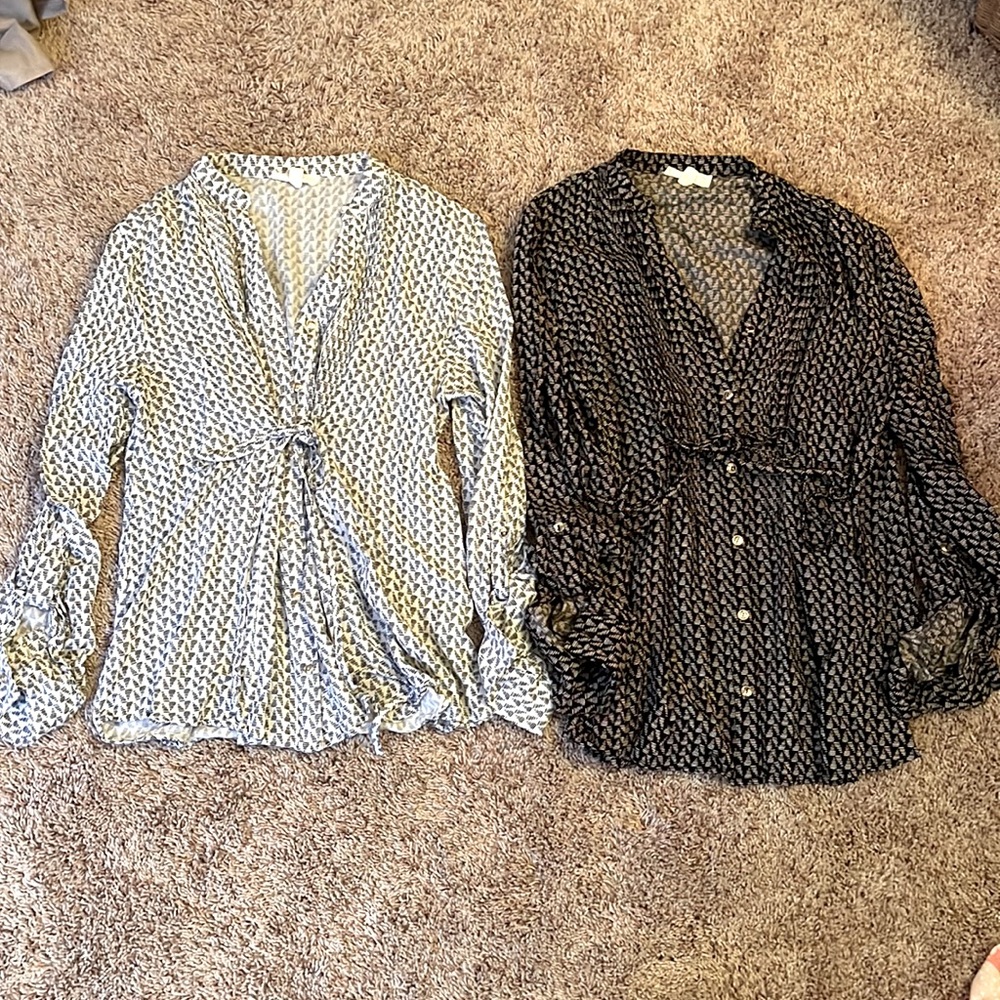 Women’s size medium M Long sleeve designer Blouses